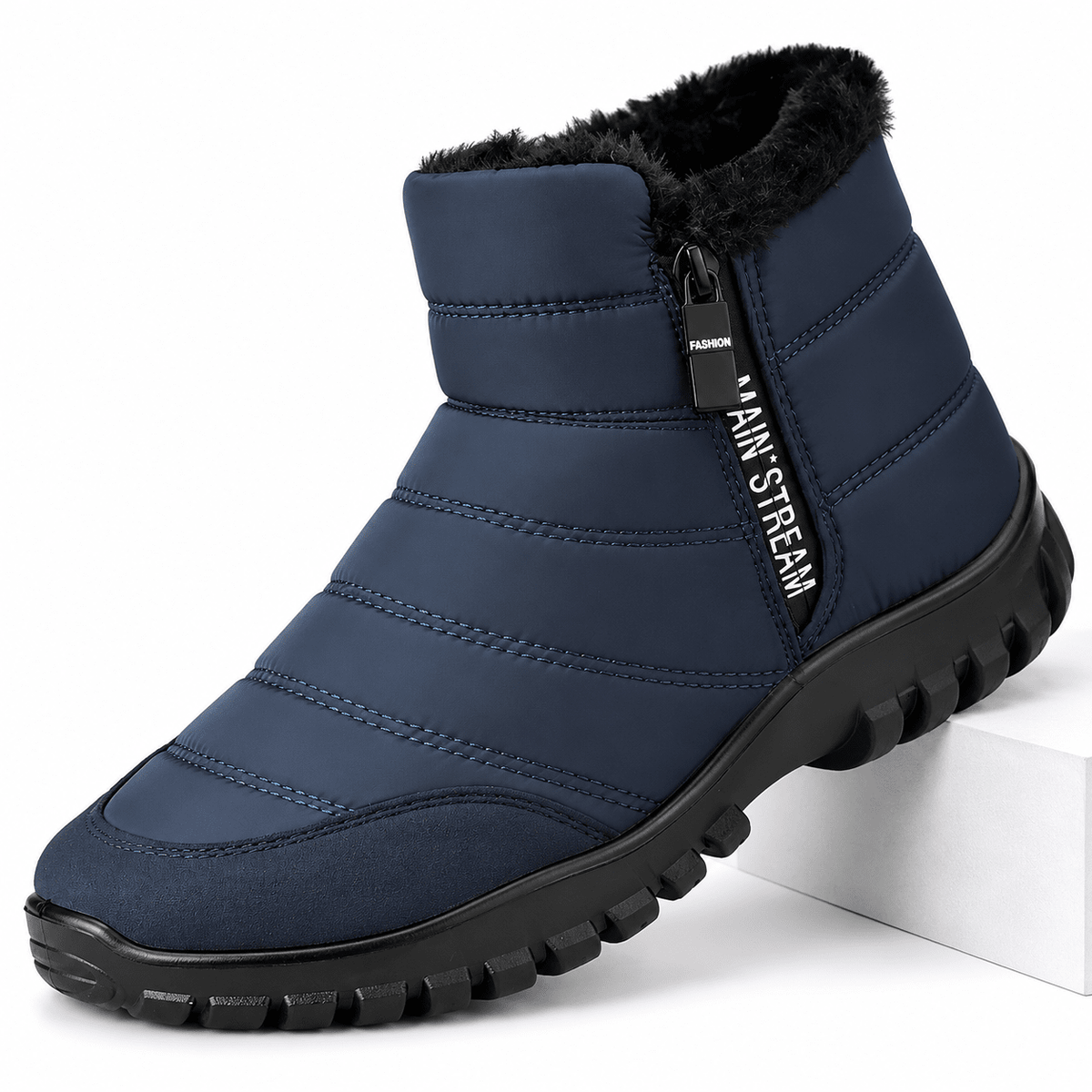 Winter Men Ankle Snow Boots Waterproof Non Slip Shoes for Men Casual Keep Warm Plush Plus Size Couple Footwear Chaussure Homme