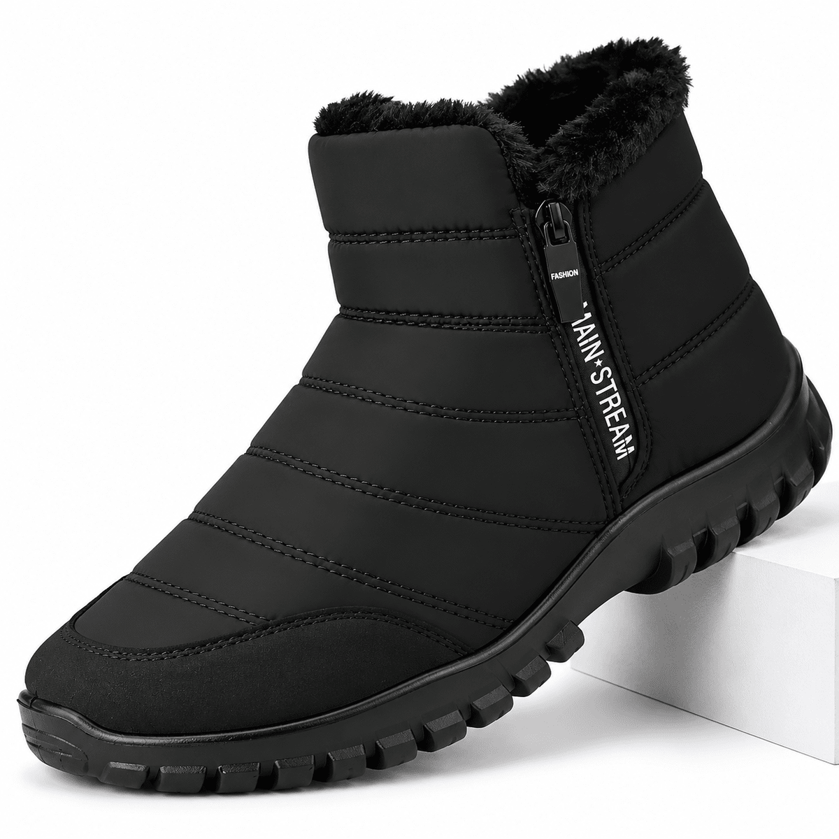 Winter Men Ankle Snow Boots Waterproof Non Slip Shoes for Men Casual Keep Warm Plush Plus Size Couple Footwear Chaussure Homme