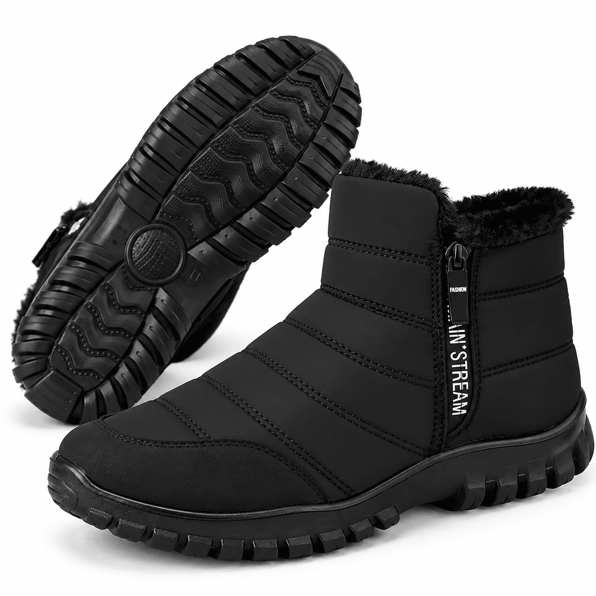 Winter Men Ankle Snow Boots Waterproof Non Slip Shoes for Men Casual Keep Warm Plush Plus Size Couple Footwear Chaussure Homme