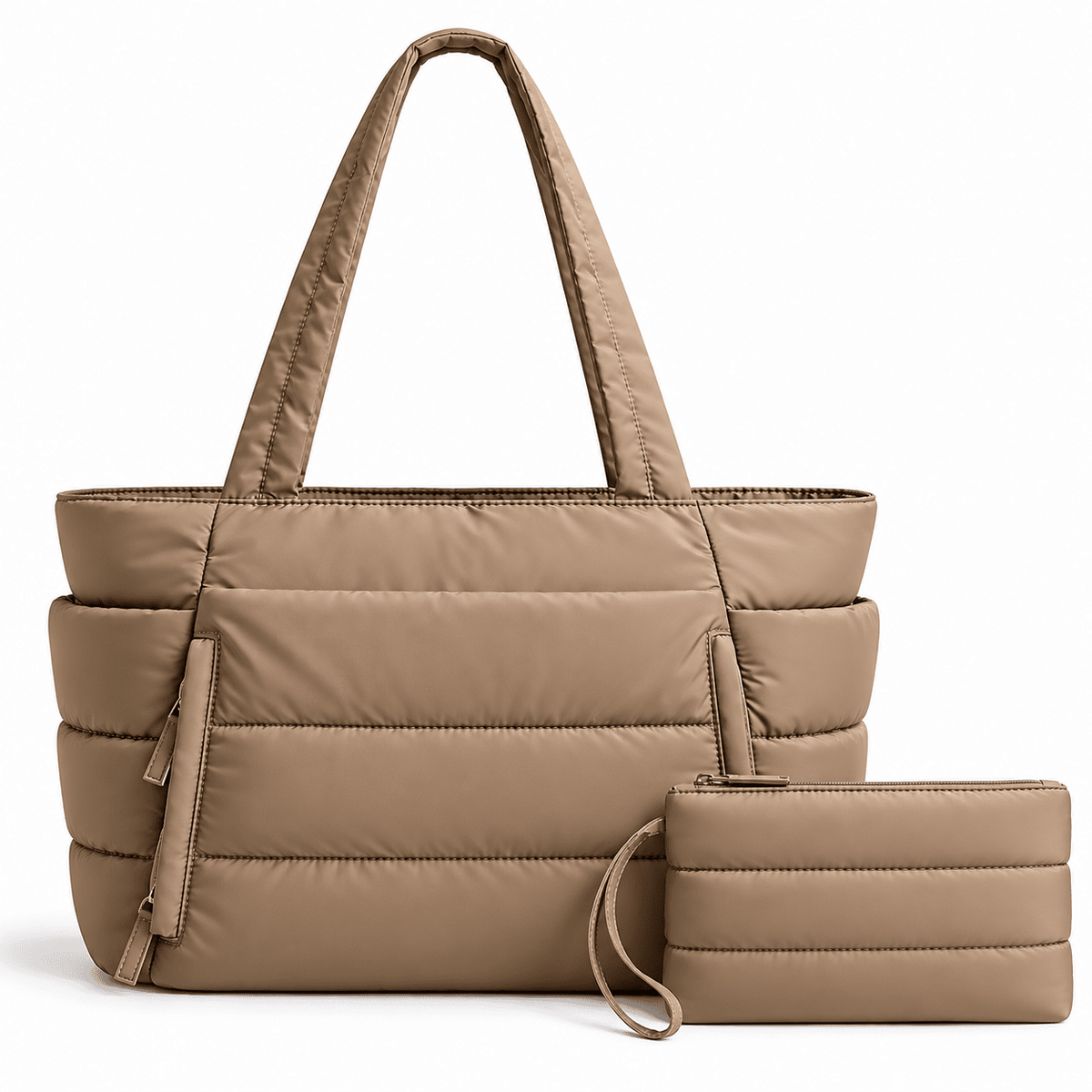 Women's 20-Liter Quilted Tote Bag with Large Capacity, Multiple Compartments, and Water Resistance — Lucie Roven Women's 20-Liter Quilted Tote Bag with Large Capacity, Multiple Compartments, and Water Resistance — Lucie Roven