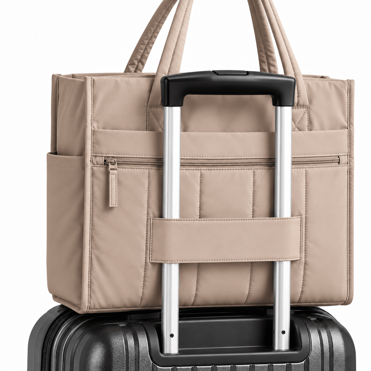 Women's 30L Padded Tote Bag with Large Capacity and Multifunctional Side Compartment – ELLISON Women's 30L Padded Tote Bag with Large Capacity and Multifunctional Side Compartment – ELLISON