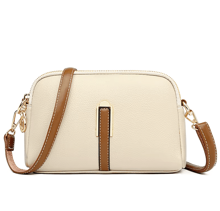 Women's Elegant Crossbody Bag - Premium Leather Shoulder Purse Women's Elegant Crossbody Bag - Premium Leather Shoulder Purse Apricot