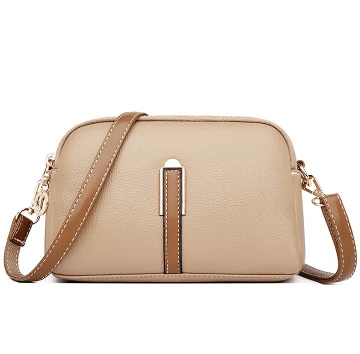 Women's Elegant Crossbody Bag - Premium Leather Shoulder Purse Women's Elegant Crossbody Bag - Premium Leather Shoulder Purse Khaki