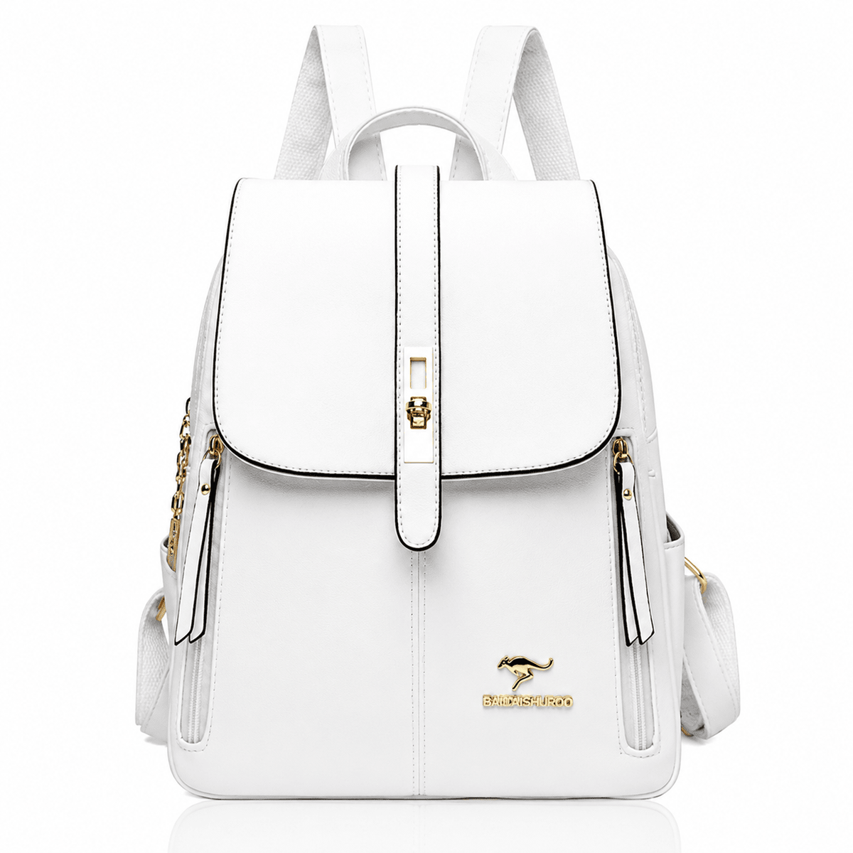 Women's Large Capacity Leather Bag – Delphine | Elegant, Spacious & Versatile Women's Large Capacity Leather Bag – Delphine | Elegant, Spacious & Versatile White