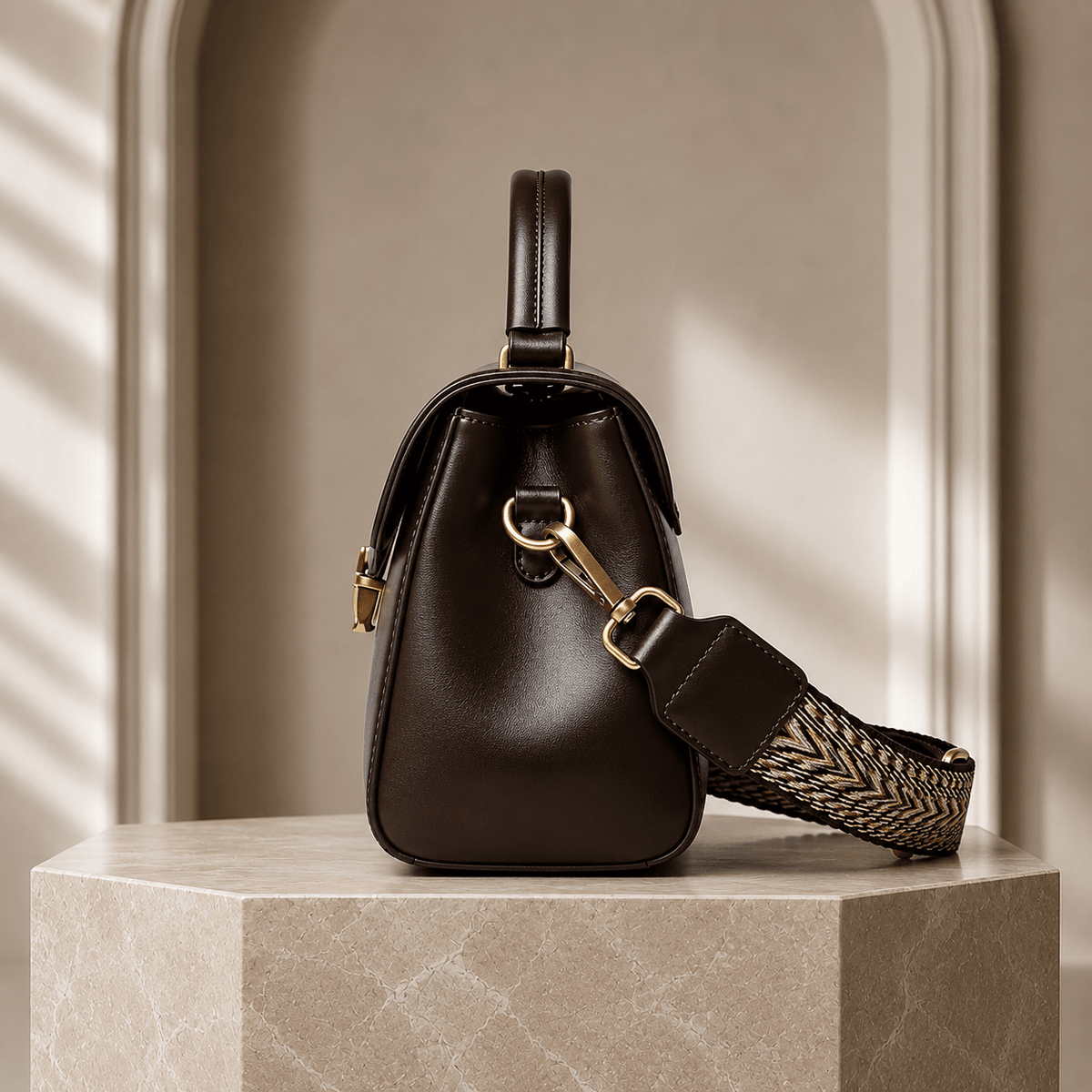 Women's Leather Crossbody Bag with Elegant Design – Karvessa Women's Leather Crossbody Bag with Elegant Design – Karvessa