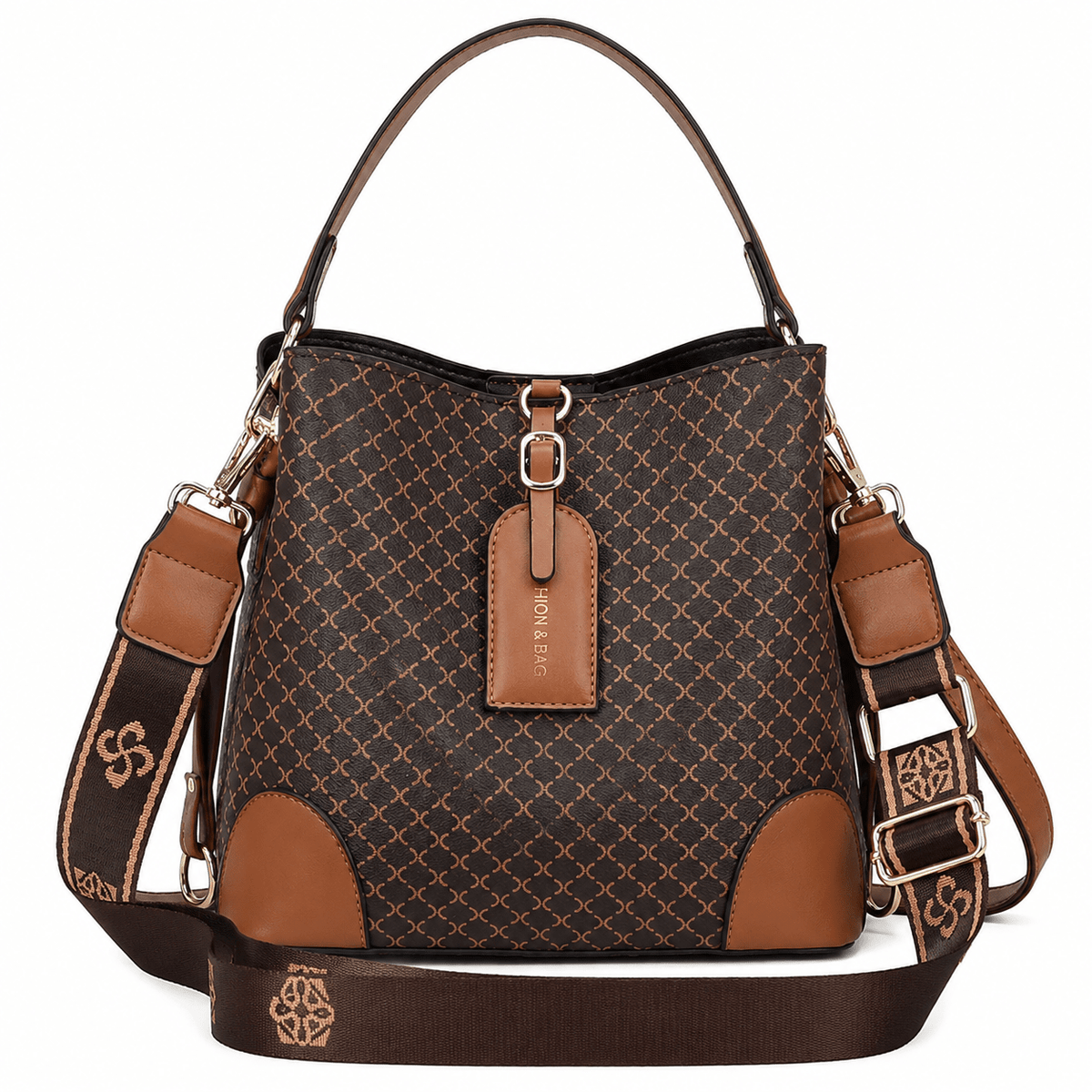 Women's Leather Handbag, Versatile and Elegant Design — Clarisse Women's Leather Handbag, Versatile and Elegant Design — Clarisse Brown
