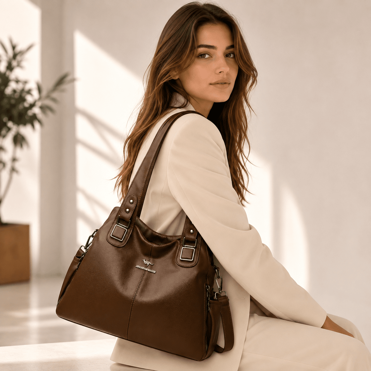 Women's Leather Handbag – Versatile, Elegant & Spacious | Emelinnie Women's Leather Handbag – Versatile, Elegant & Spacious | Emelinnie