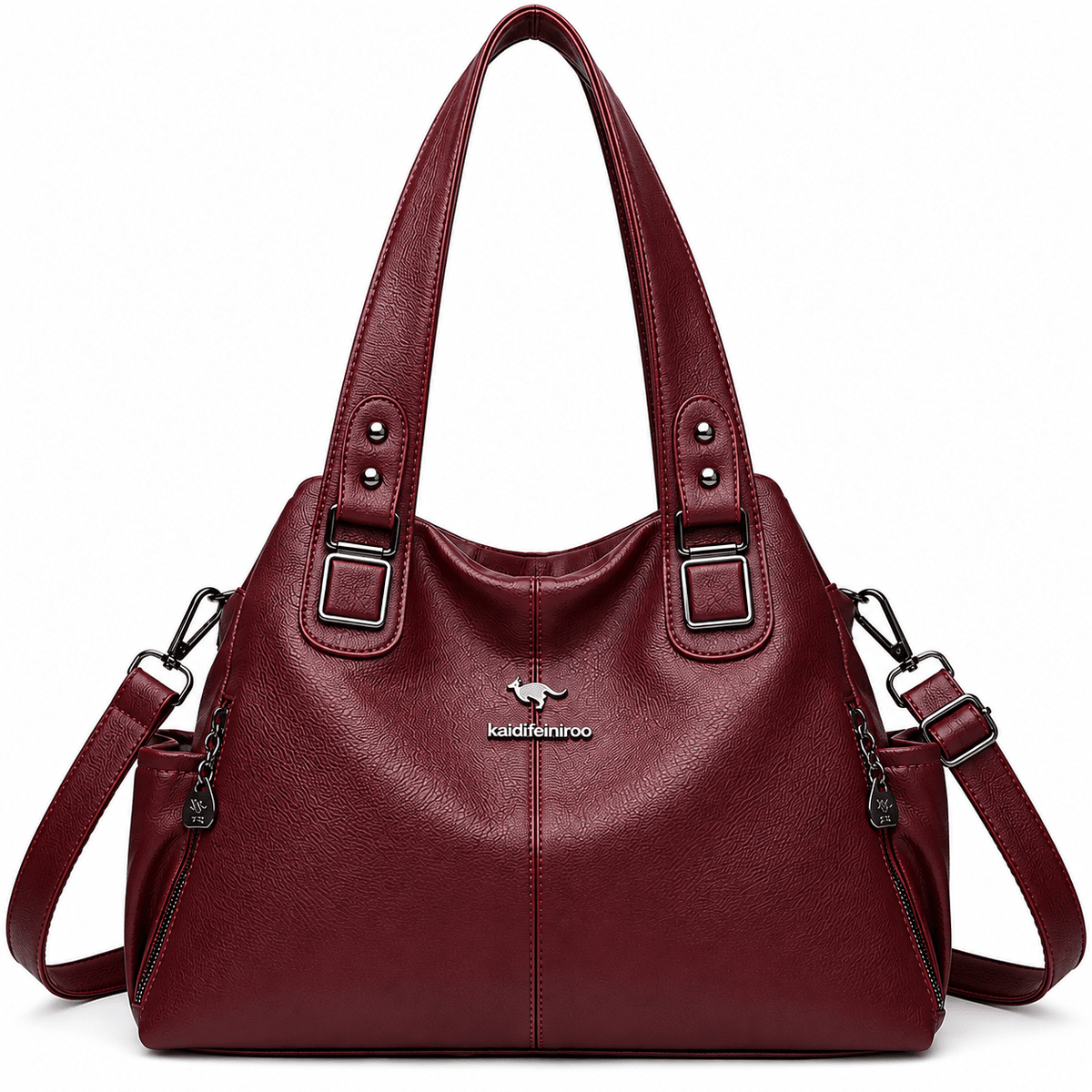 Women's Leather Handbag – Versatile, Elegant & Spacious | Emelinnie Women's Leather Handbag – Versatile, Elegant & Spacious | Emelinnie Red