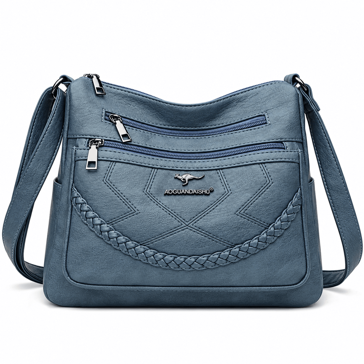 Women’s Leather Shoulder Bag – Classic, Spacious & Elegant | Rosalie Women’s Leather Shoulder Bag – Classic, Spacious & Elegant | Rosalie Blue