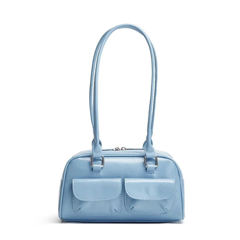Women’s Leather Shoulder Bag – Versatile and Elegant | Arya Élise Women’s Leather Shoulder Bag – Versatile and Elegant | Arya Élise Blue