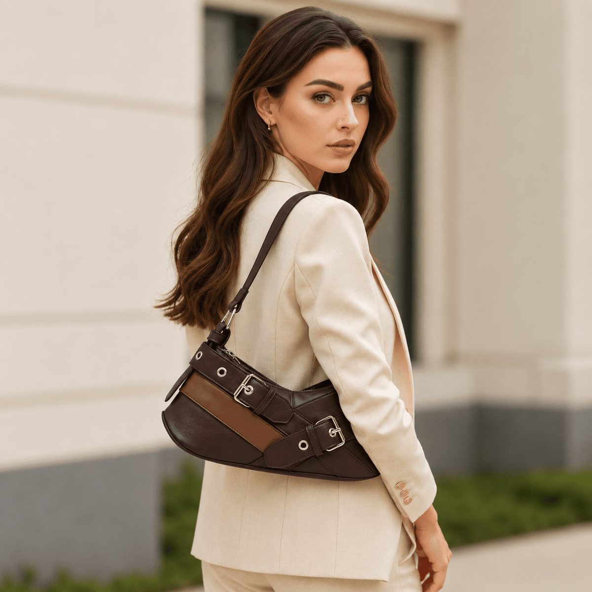 Women’s Leather Shoulder Bag with Vintage Style | ZORENNE Women’s Leather Shoulder Bag with Vintage Style | ZORENNE