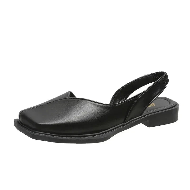 Women's Leather Square-Toe Sandals, Elegant Design & Padded Insole – Grace Women's Leather Square-Toe Sandals, Elegant Design & Padded Insole – Grace