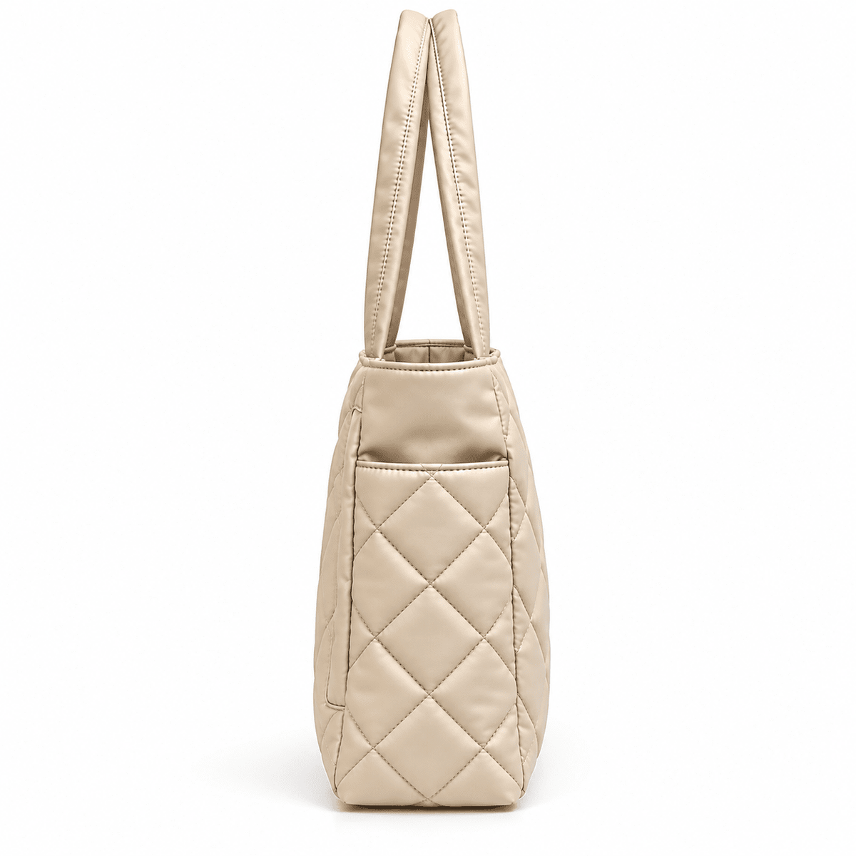 Women's Quilted Tote Bag with Multiple Compartments and Large Capacity — Odette Madeleine Women's Quilted Tote Bag with Multiple Compartments and Large Capacity — Odette Madeleine