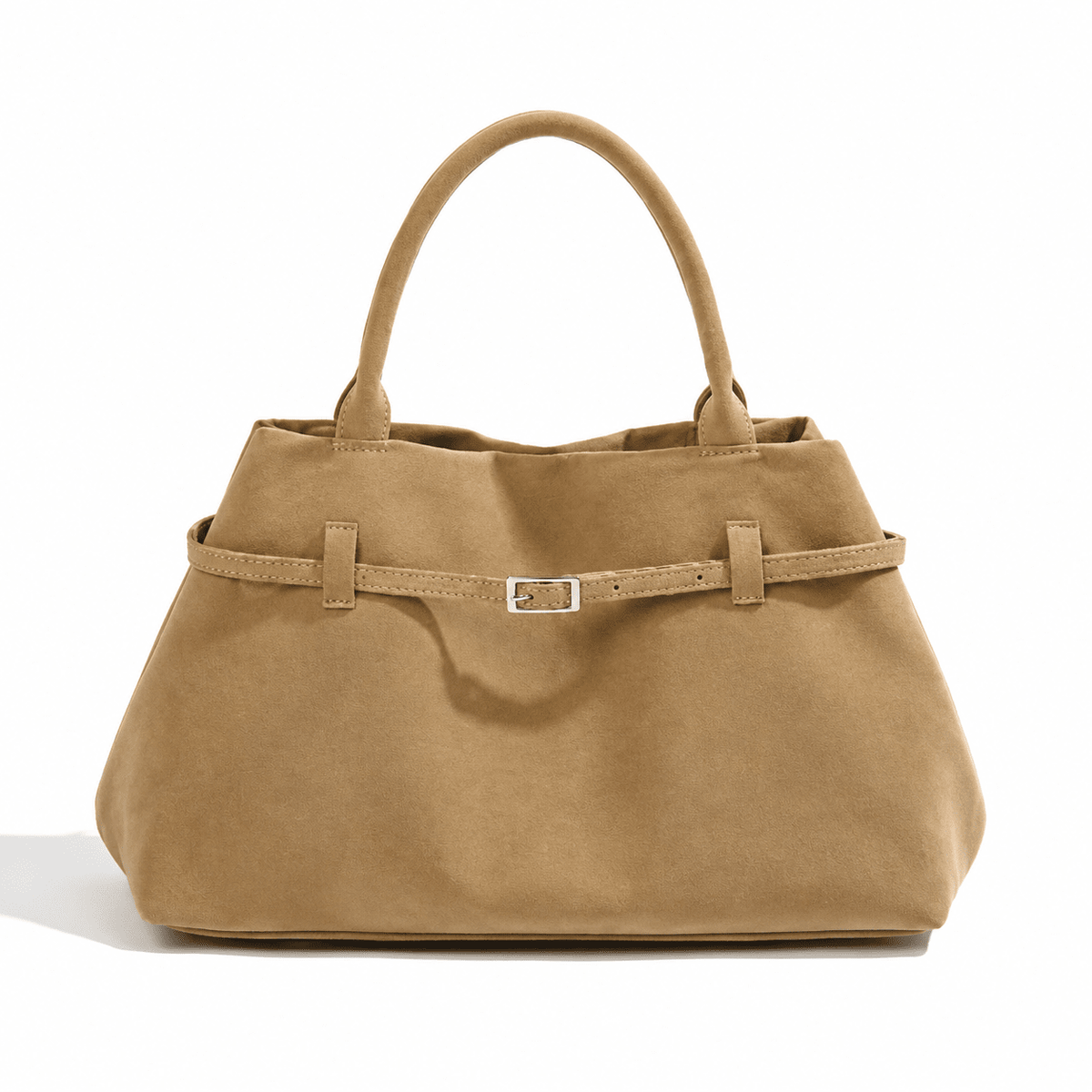Women's Suede Shoulder Bag — Delicate & Elegant Design | Maeline Women's Suede Shoulder Bag — Delicate & Elegant Design | Maeline Khaki
