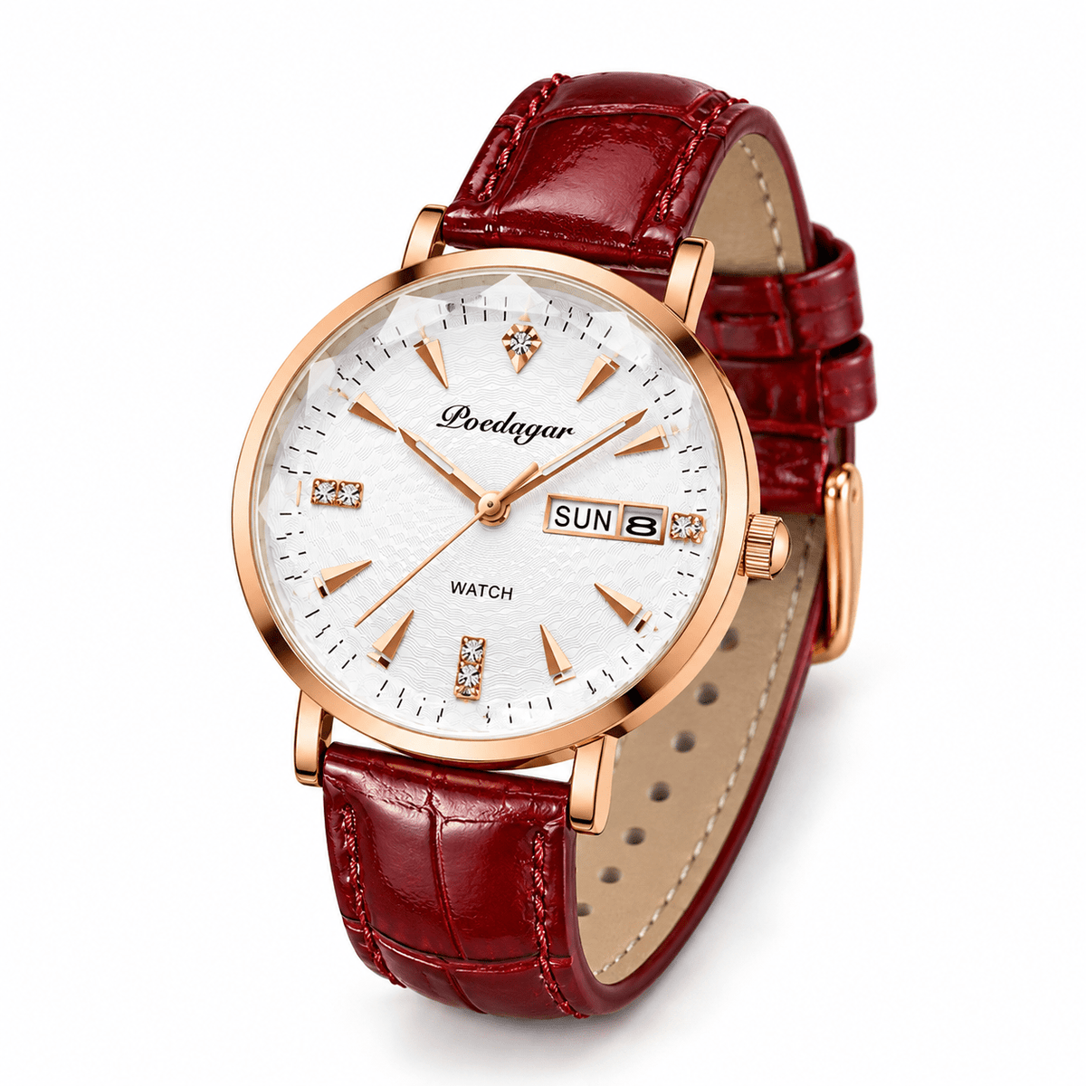 Women's Wristwatch with an Ultra-Thin Leather Strap and Charming Design – Élora Éveline Women's Wristwatch with an Ultra-Thin Leather Strap and Charming Design – Élora Éveline