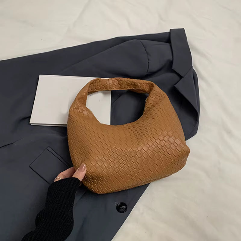 Woven Leather Large Capacity Women's Hobo Bag - Camille Woven Leather Large Capacity Women's Hobo Bag - Camille