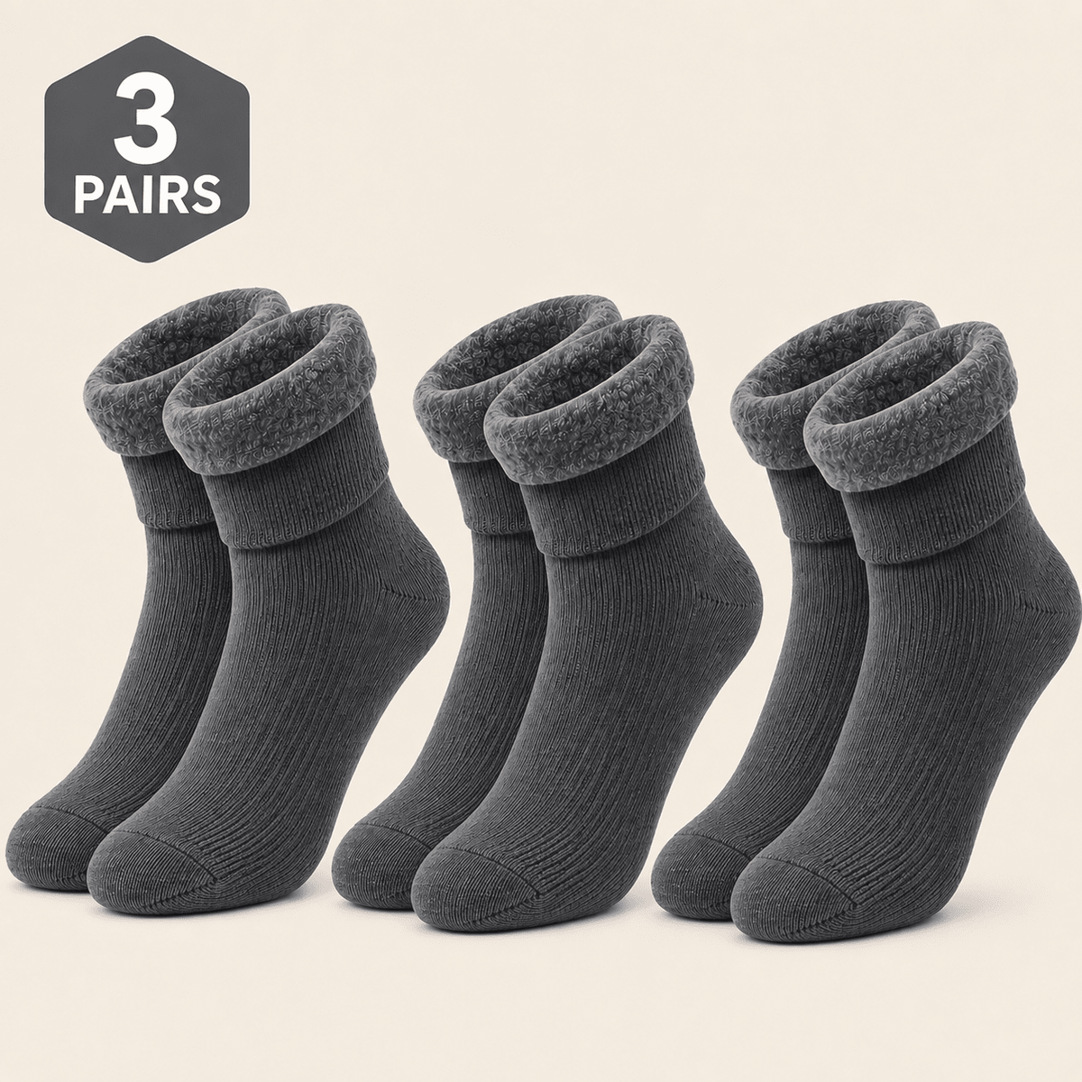 3-Pair Comfortable Thermal Socks Set – Thick, Plush & Reinforced at the Heel and Toe | NORD ELVORA 3-Pair Comfortable Thermal Socks Set – Thick, Plush & Reinforced at the Heel and Toe | NORD ELVORA One Size