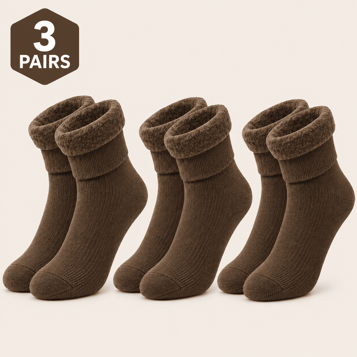 3-Pair Comfortable Thermal Socks Set – Thick, Plush & Reinforced at the Heel and Toe | NORD ELVORA 3-Pair Comfortable Thermal Socks Set – Thick, Plush & Reinforced at the Heel and Toe | NORD ELVORA One Size