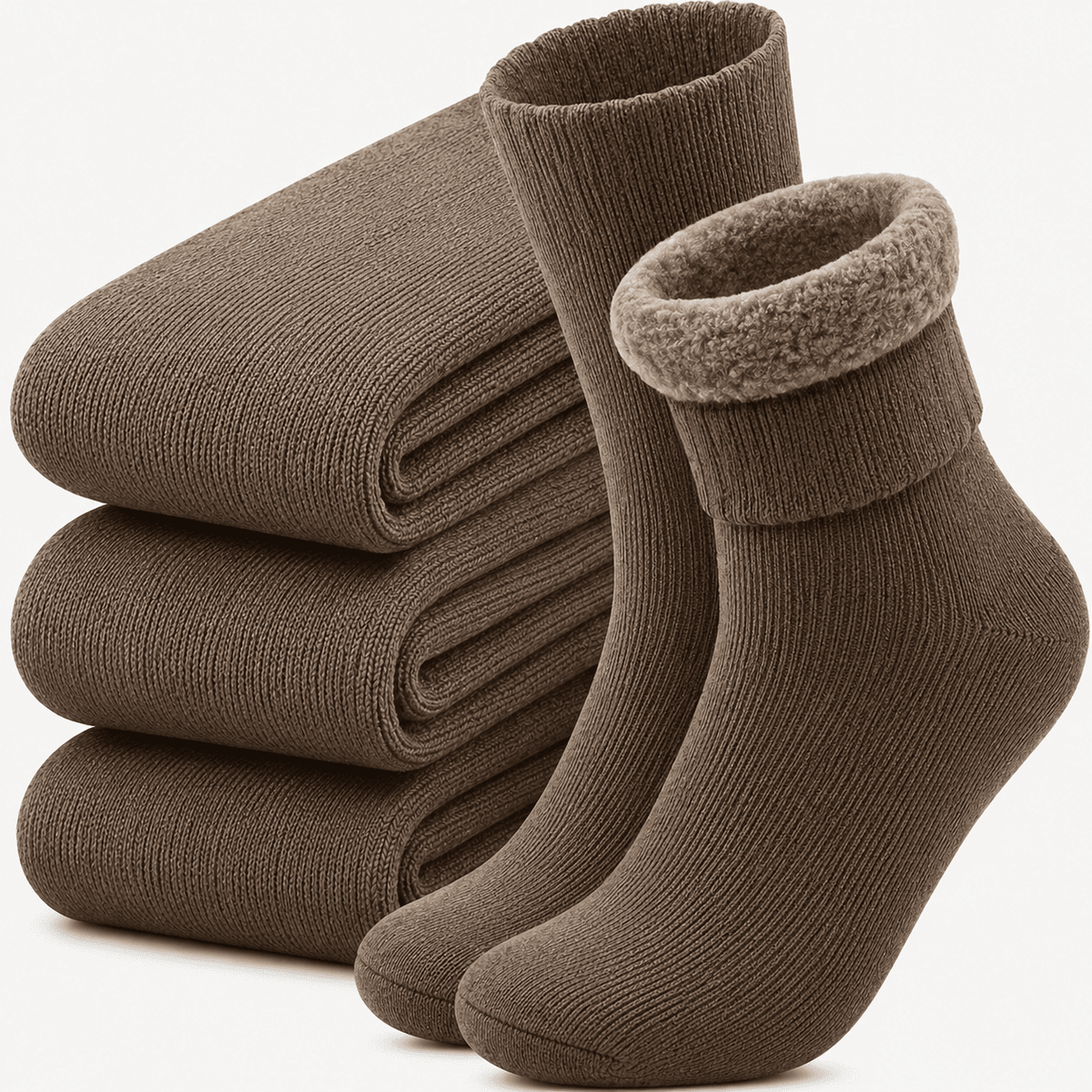 3-Pair Comfortable Thermal Socks Set – Thick, Plush & Reinforced at the Heel and Toe | NORD ELVORA 3-Pair Comfortable Thermal Socks Set – Thick, Plush & Reinforced at the Heel and Toe | NORD ELVORA 