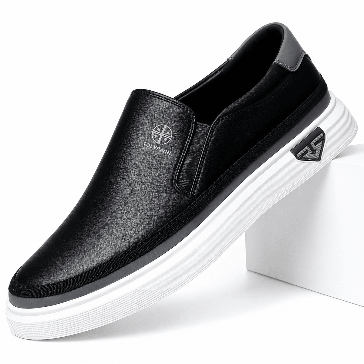 Alessio – Men’s Casual Leather Sneakers Alessio – Men's Casual Leather Sneakers Black