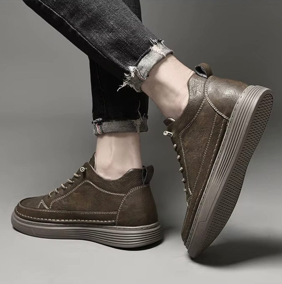 Breathable and Non-Slip Men's Leather Sneakers - Bastien Breathable and Non-Slip Men's Leather Sneakers - Bastien 
