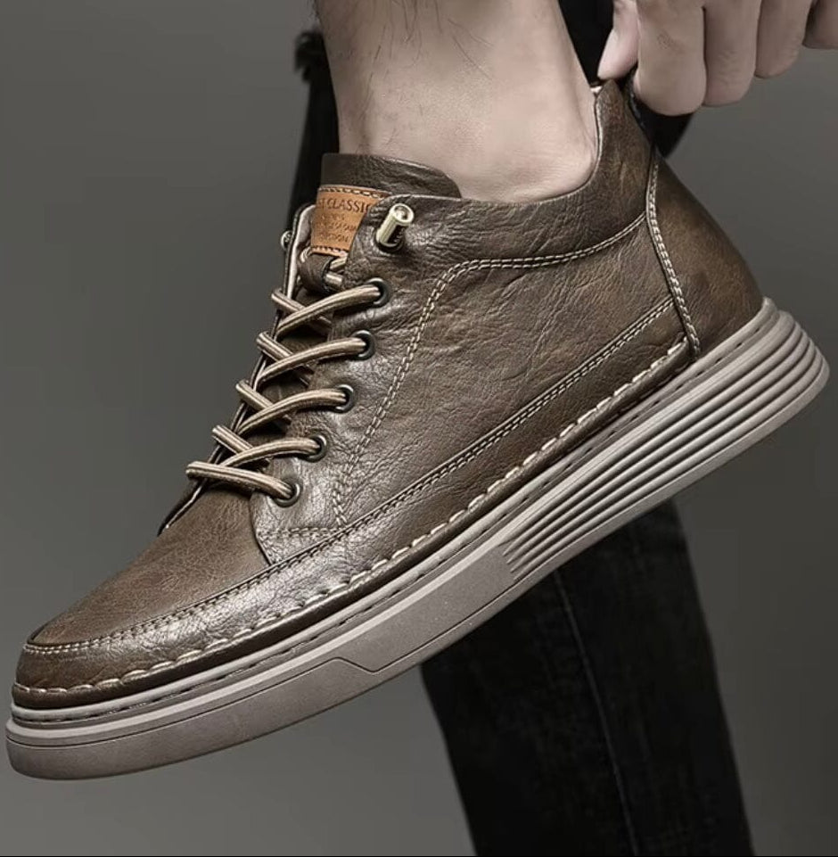 Breathable and Non-Slip Men's Leather Sneakers - Bastien Breathable and Non-Slip Men's Leather Sneakers - Bastien 