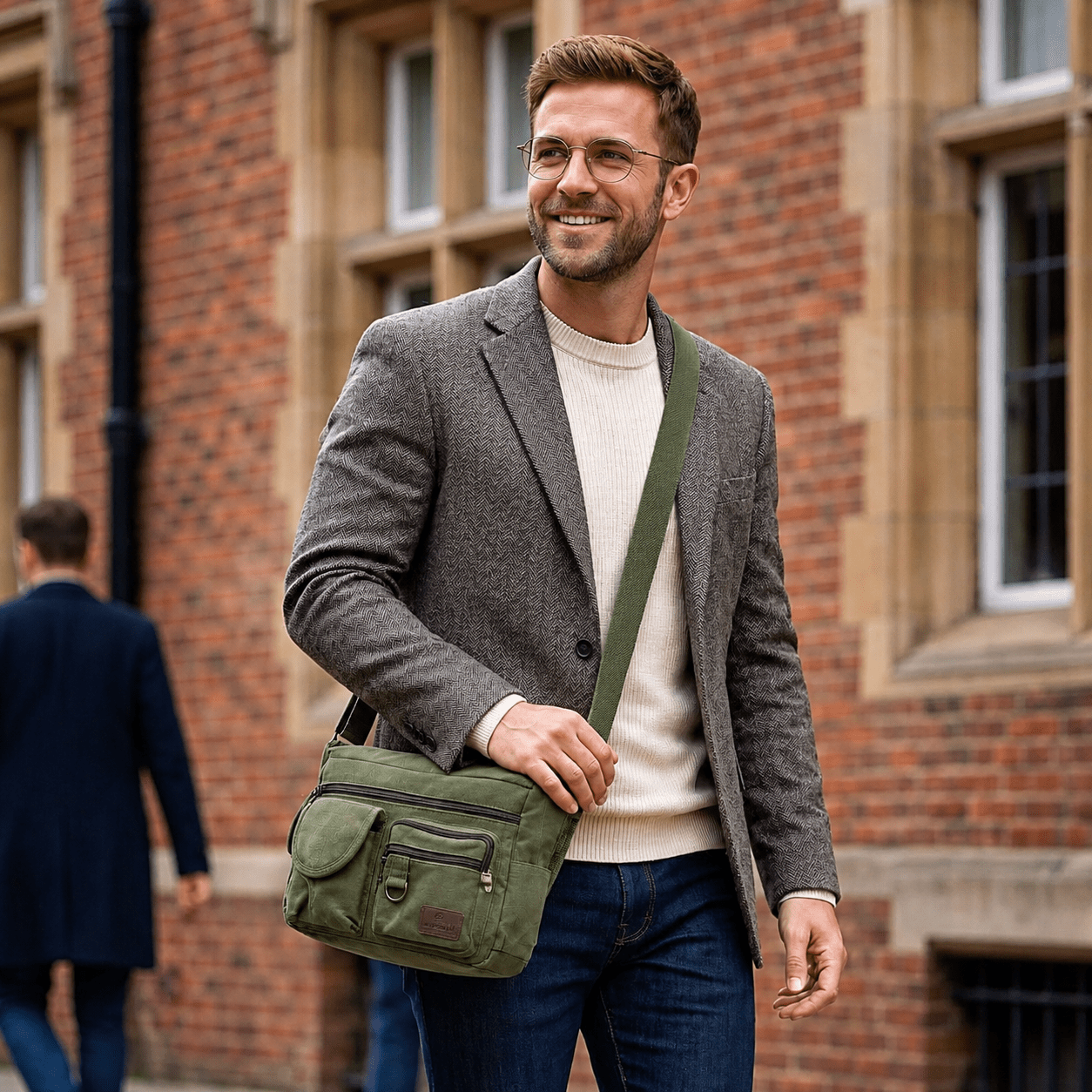 Casual Canvas Crossbody Bag for Men - Large Capacity Shoulder Bag Casual Canvas Crossbody Bag for Men - Large Capacity Shoulder Bag Mavietto 