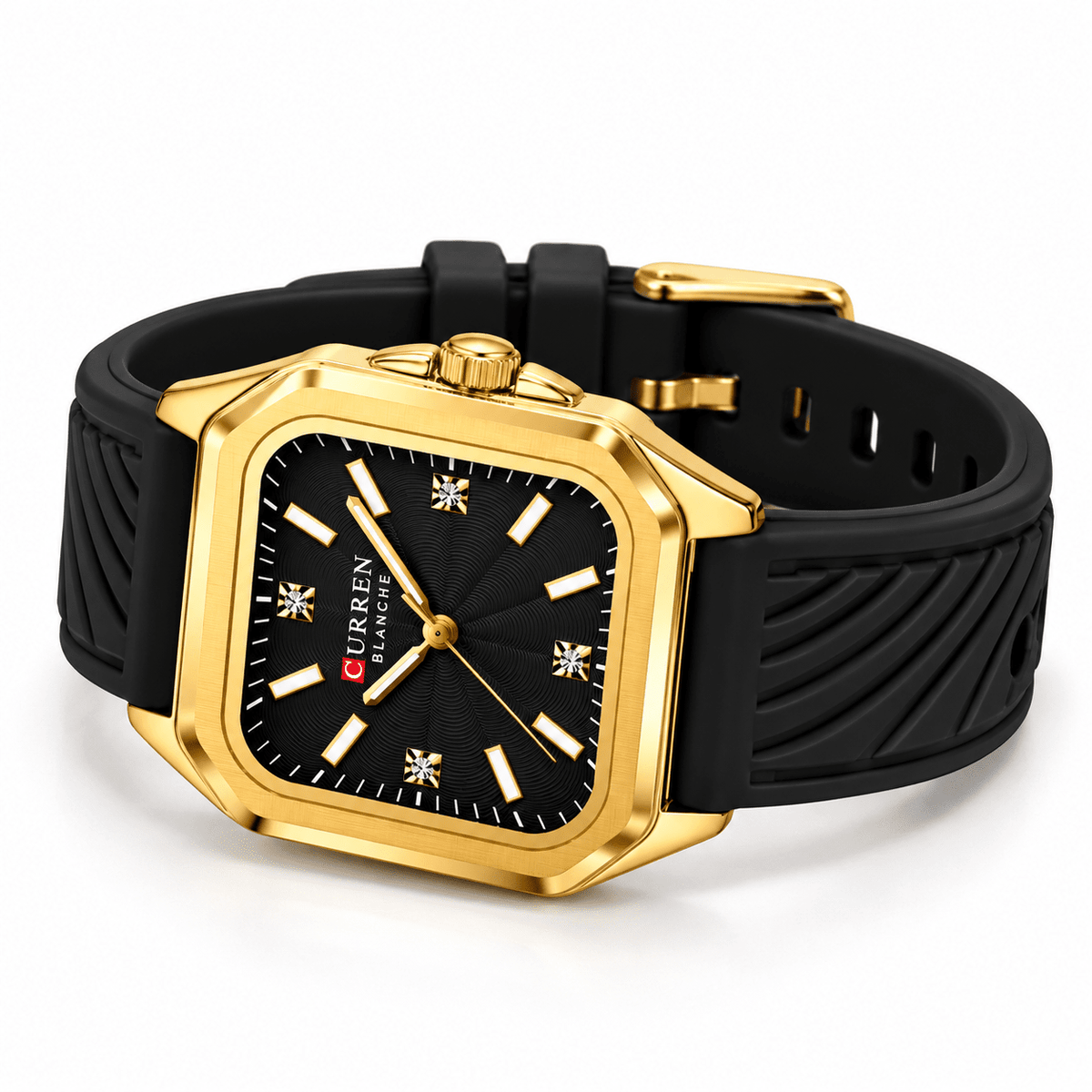 Charming Women's Square Watch with Premium Silicone Strap – Sophie Elara Charming Women's Square Watch with Premium Silicone Strap – Sophie Elara 