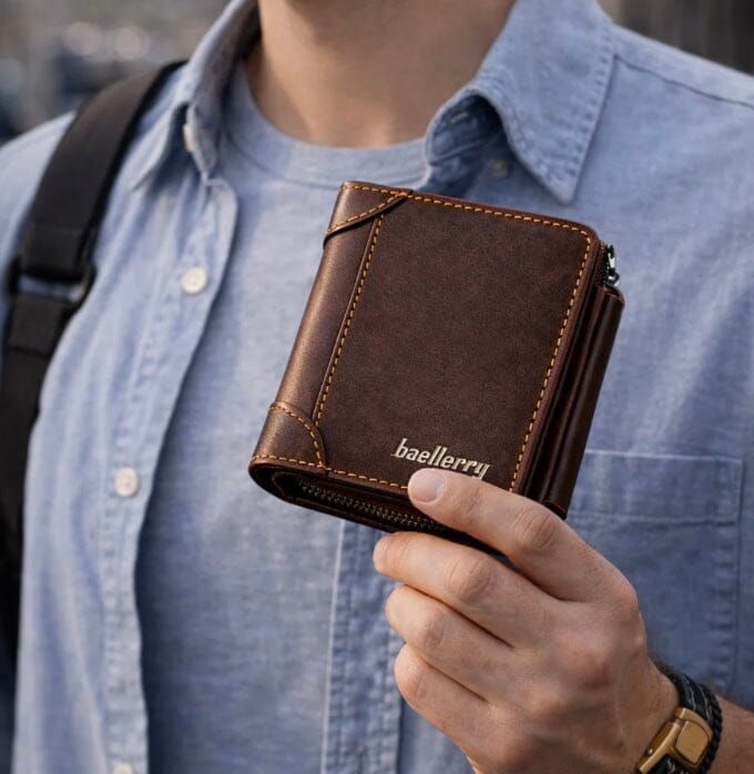 Classic and Elegant Men's Leather Wallet - Montford Classic and Elegant Men's Leather Wallet - Montford 