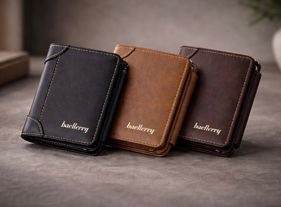 Classic and Elegant Men's Leather Wallet - Montford Classic and Elegant Men's Leather Wallet - Montford 