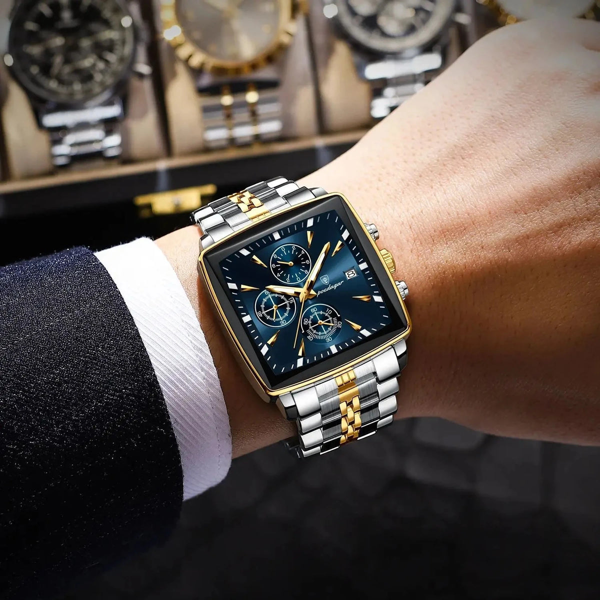 Classic and Elegant Men's Stainless Steel Executive Watch - Cesarion Prime Classic and Elegant Men's Stainless Steel Executive Watch - Cesarion Prime 