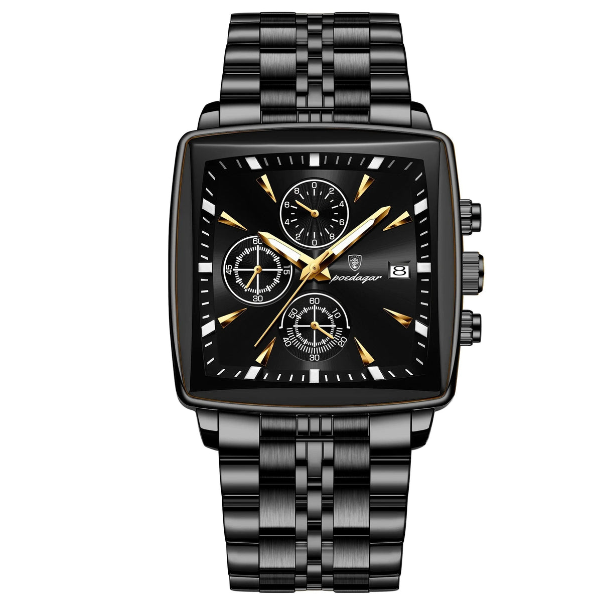Classic and Elegant Men's Stainless Steel Executive Watch - Cesarion Prime Classic and Elegant Men's Stainless Steel Executive Watch - Cesarion Prime All Black