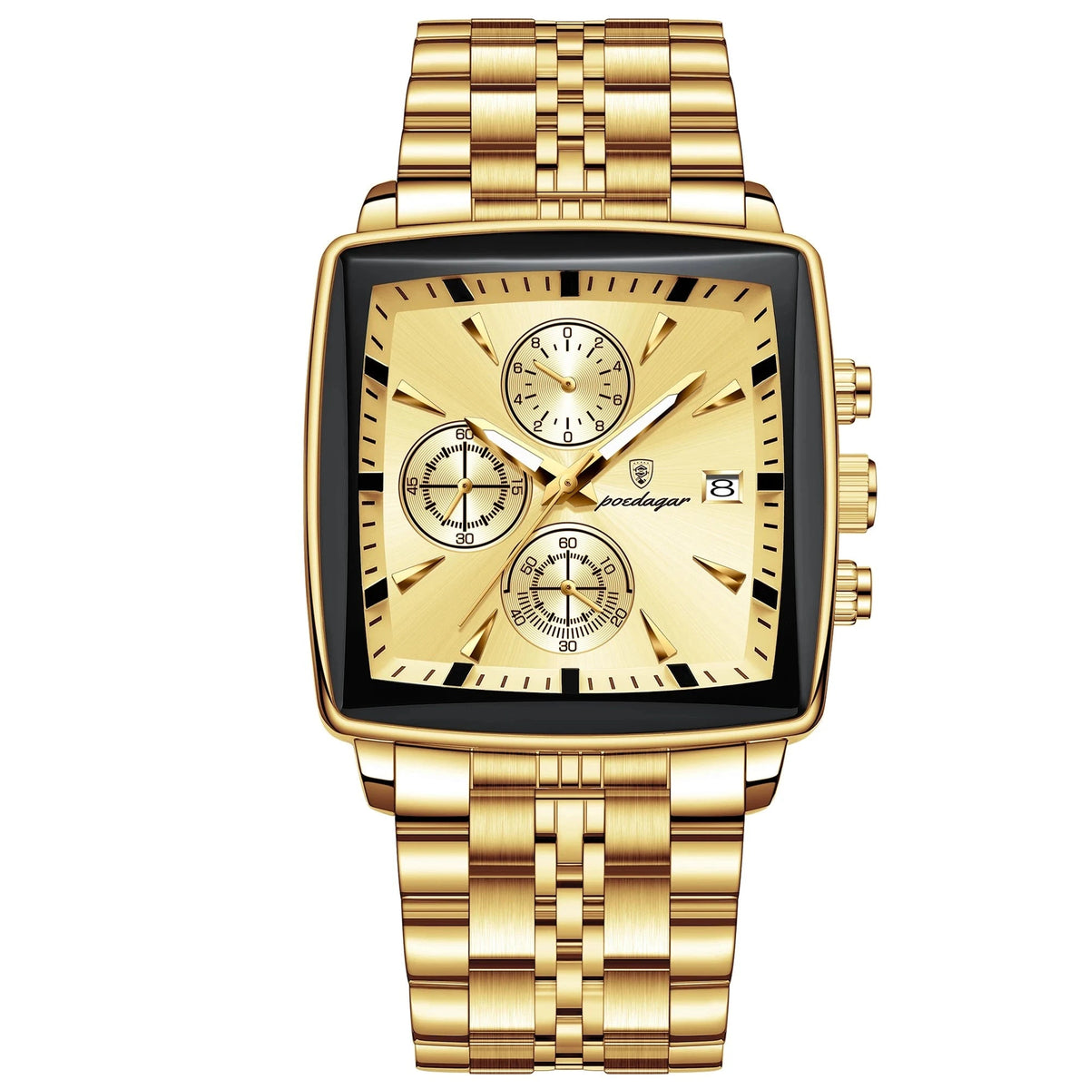 Classic and Elegant Men's Stainless Steel Executive Watch - Cesarion Prime Classic and Elegant Men's Stainless Steel Executive Watch - Cesarion Prime Gold