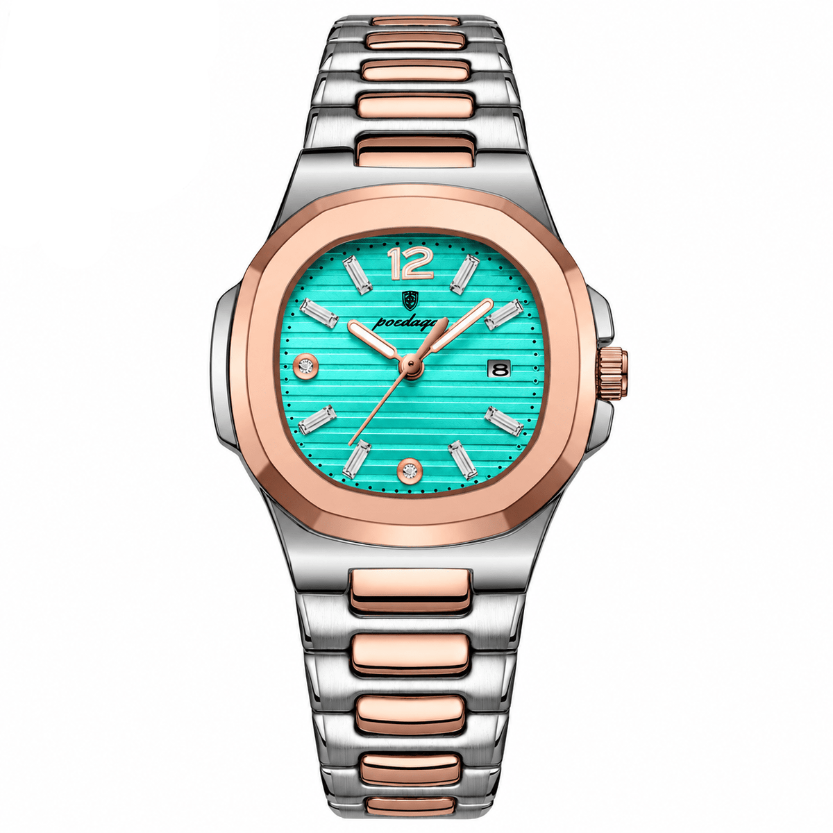 Classic & Elegant Women's Watch with Luminous Hands | Belle Élégance Classic & Elegant Women's Watch with Luminous Hands | Belle Élégance Rose Blue