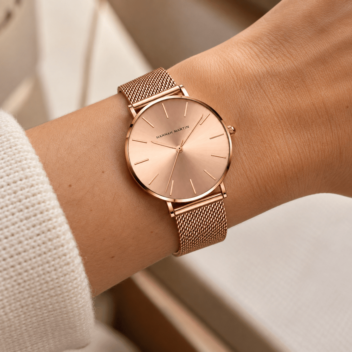 Classic Women’s Watch – Elegant, Minimalist Style with Stainless Steel Mesh Band | Céleste Classic Women’s Watch – Elegant, Minimalist Style with Stainless Steel Mesh Band | Céleste 