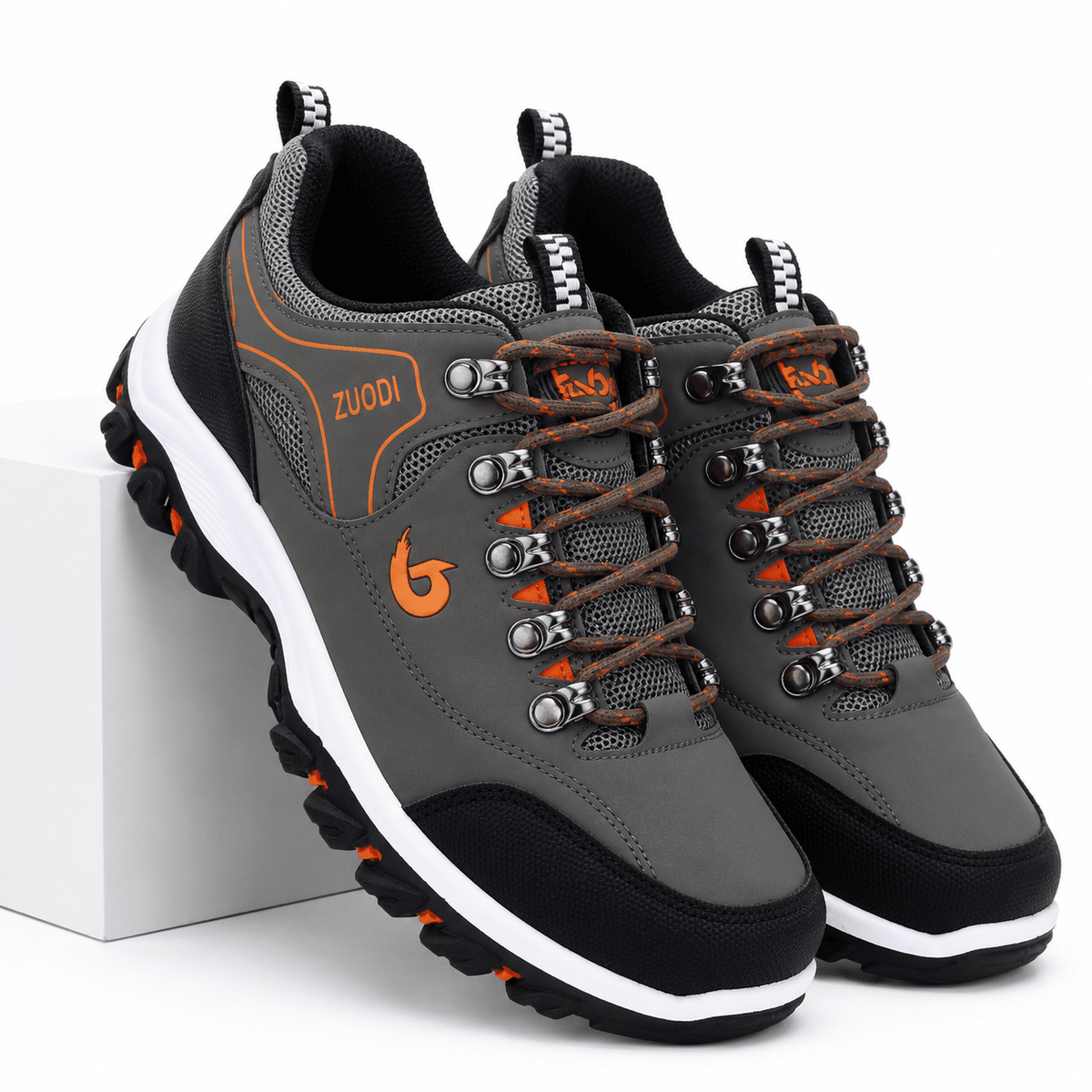 Comfortable, High-Resistance Leather Sports Shoes – Zentrek X Comfortable, High-Resistance Leather Sports Shoes – Zentrek X Army green