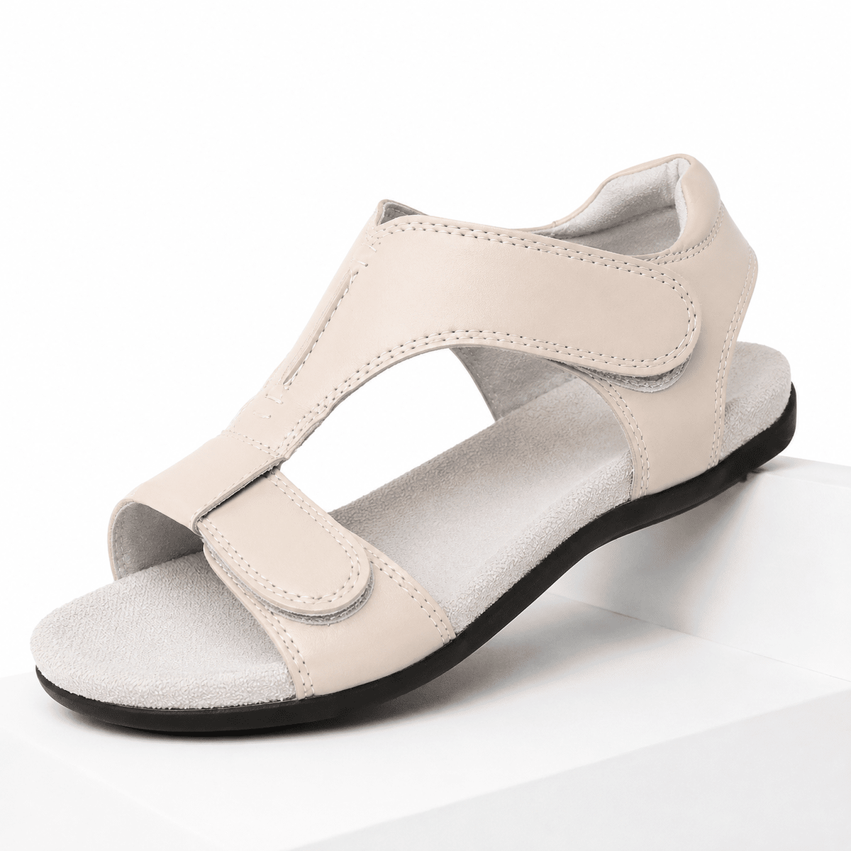 Comfortable Women’s Leather Sandals with an Elegant Design – Tessália Comfortable Women’s Leather Sandals with an Elegant Design – Tessália Khaki