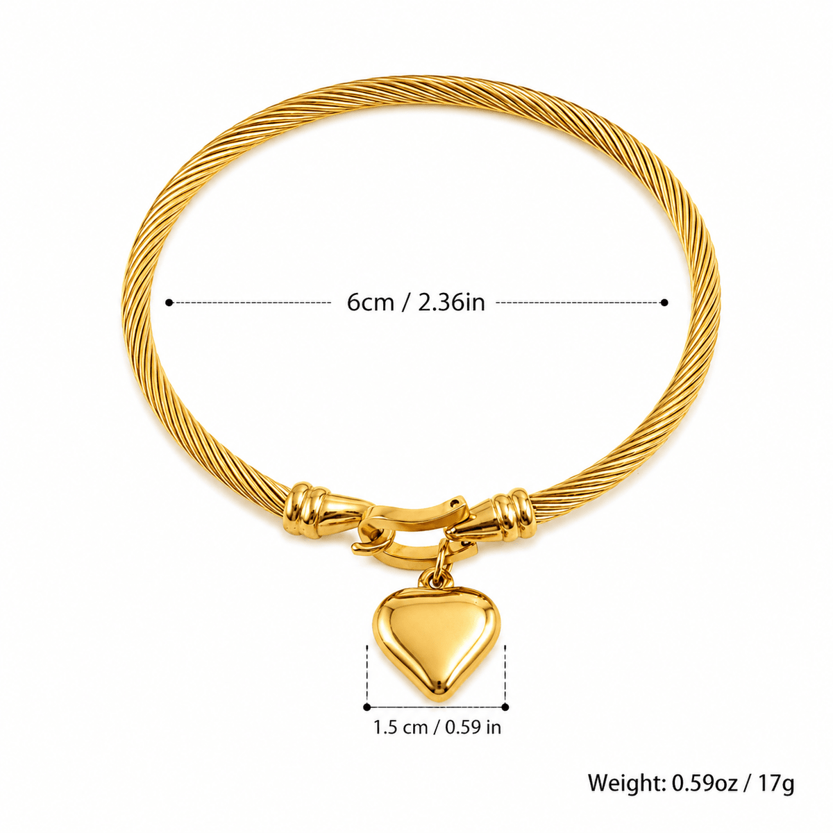 Elegant 18K Gold-Plated Women's Bracelet | ZAVÉRIAN Elegant 18K Gold-Plated Women's Bracelet | ZAVÉRIAN 
