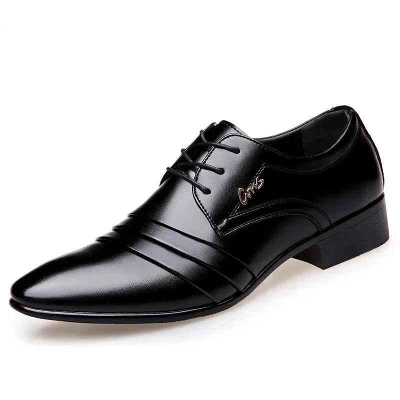 Elegant and Comfortable Men's Leather Dress Shoes - Bennett Elegant and Comfortable Men's Leather Dress Shoes - Bennett Black