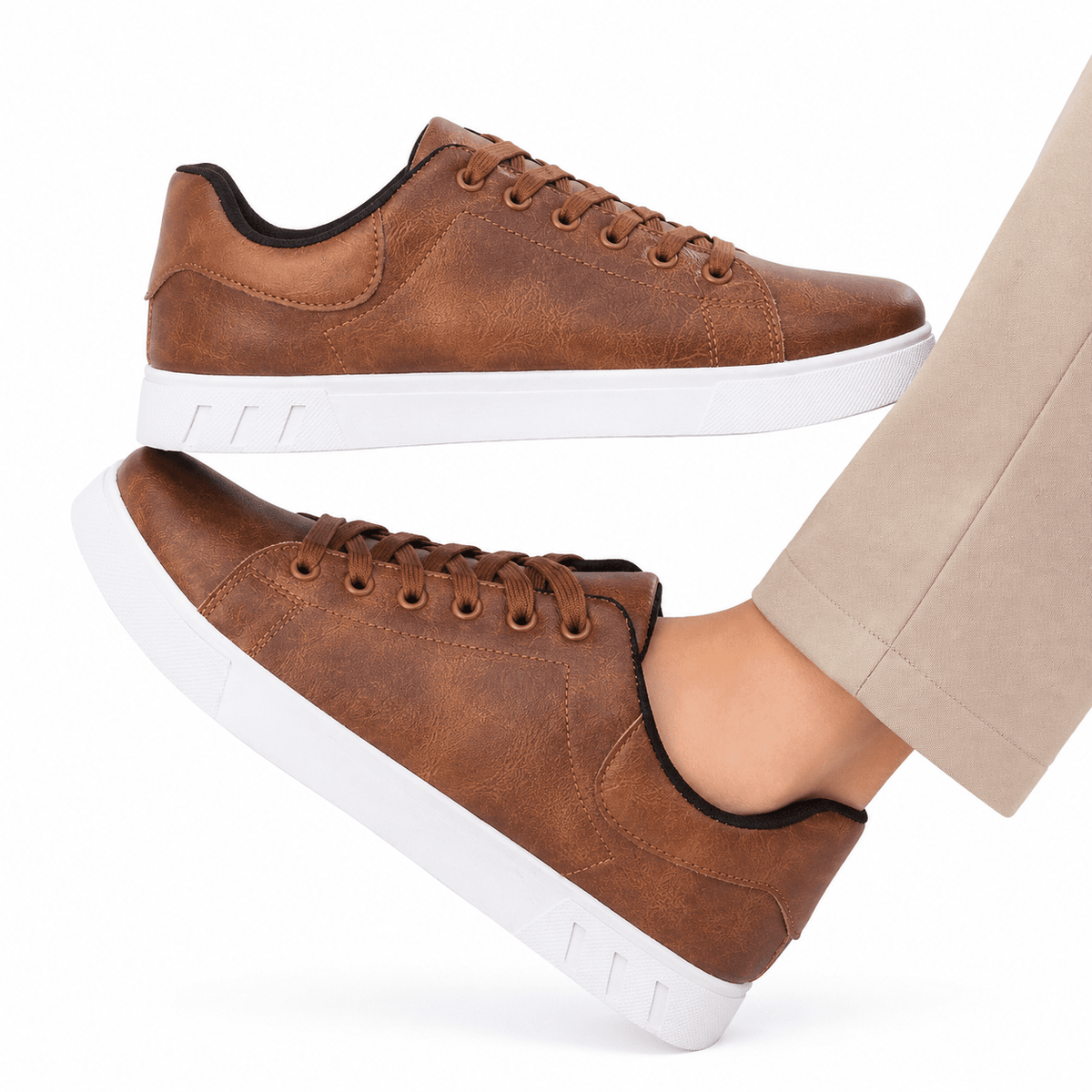 Elegant and Versatile Men’s Leather Casual Sneakers – Antoine Elegant and Versatile Men’s Leather Casual Sneakers – Antoine 