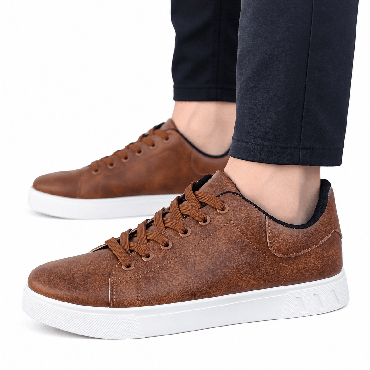 Elegant and Versatile Men’s Leather Casual Sneakers – Antoine Elegant and Versatile Men’s Leather Casual Sneakers – Antoine 