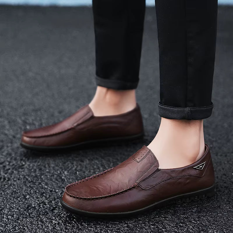 Elegant Classic Men's Leather Loafers – Vincenzo Elegant Classic Men's Leather Loafers – Vincenzo 