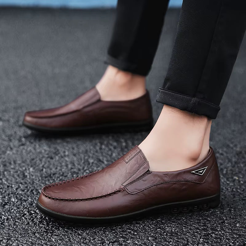 Elegant Classic Men's Leather Loafers – Vincenzo Elegant Classic Men's Leather Loafers – Vincenzo 