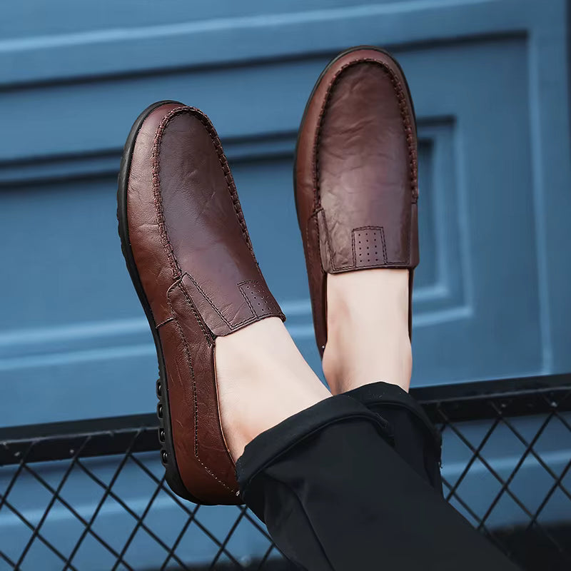 Elegant Classic Men's Leather Loafers – Vincenzo Elegant Classic Men's Leather Loafers – Vincenzo 