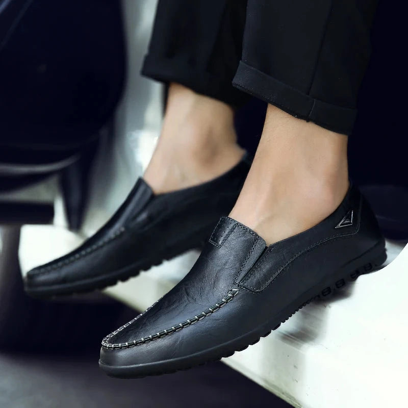 Elegant Classic Men's Leather Loafers – Vincenzo Elegant Classic Men's Leather Loafers – Vincenzo 