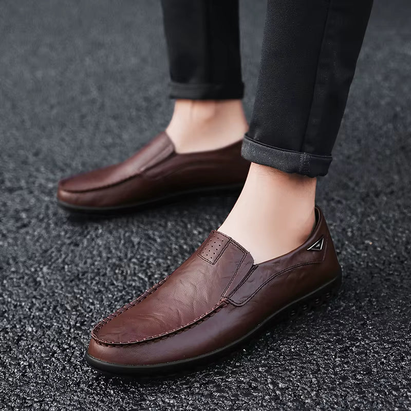 Elegant Classic Men's Leather Loafers – Vincenzo Elegant Classic Men's Leather Loafers – Vincenzo 