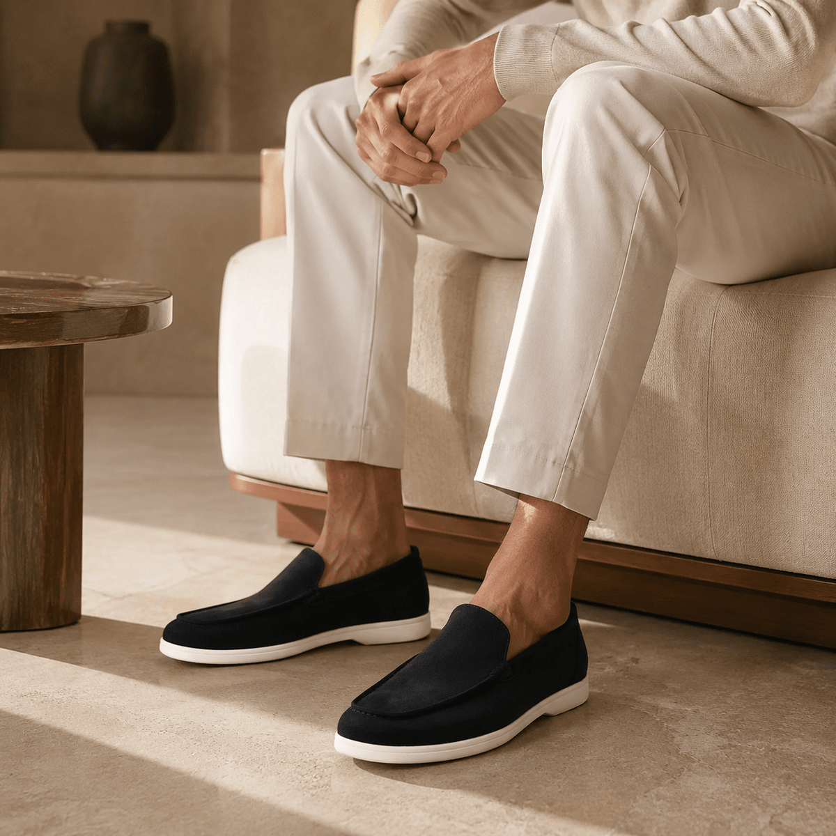 Elegant Classic Men's Suede Loafers - Julian Elegant Classic Men's Suede Loafers - Julian 