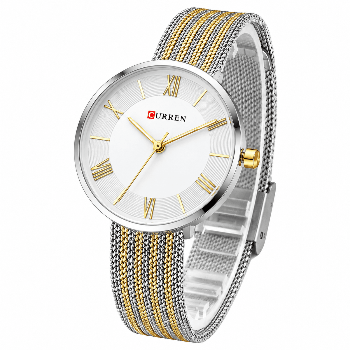Elegant Classic Women's Watch with Stainless Steel Mesh Band – Léa Elouise Elegant Classic Women's Watch with Stainless Steel Mesh Band – Léa Elouise 