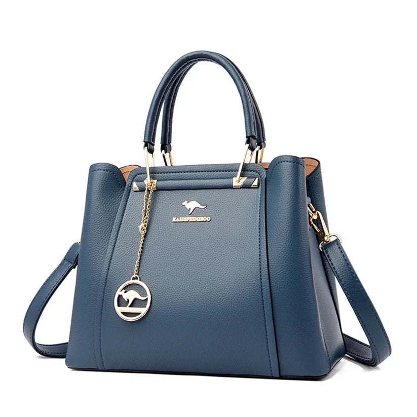 Elegant High-Capacity Leather Women's Satchel Bag - Monaco Elegant High-Capacity Leather Women's Satchel Bag - Monaco 