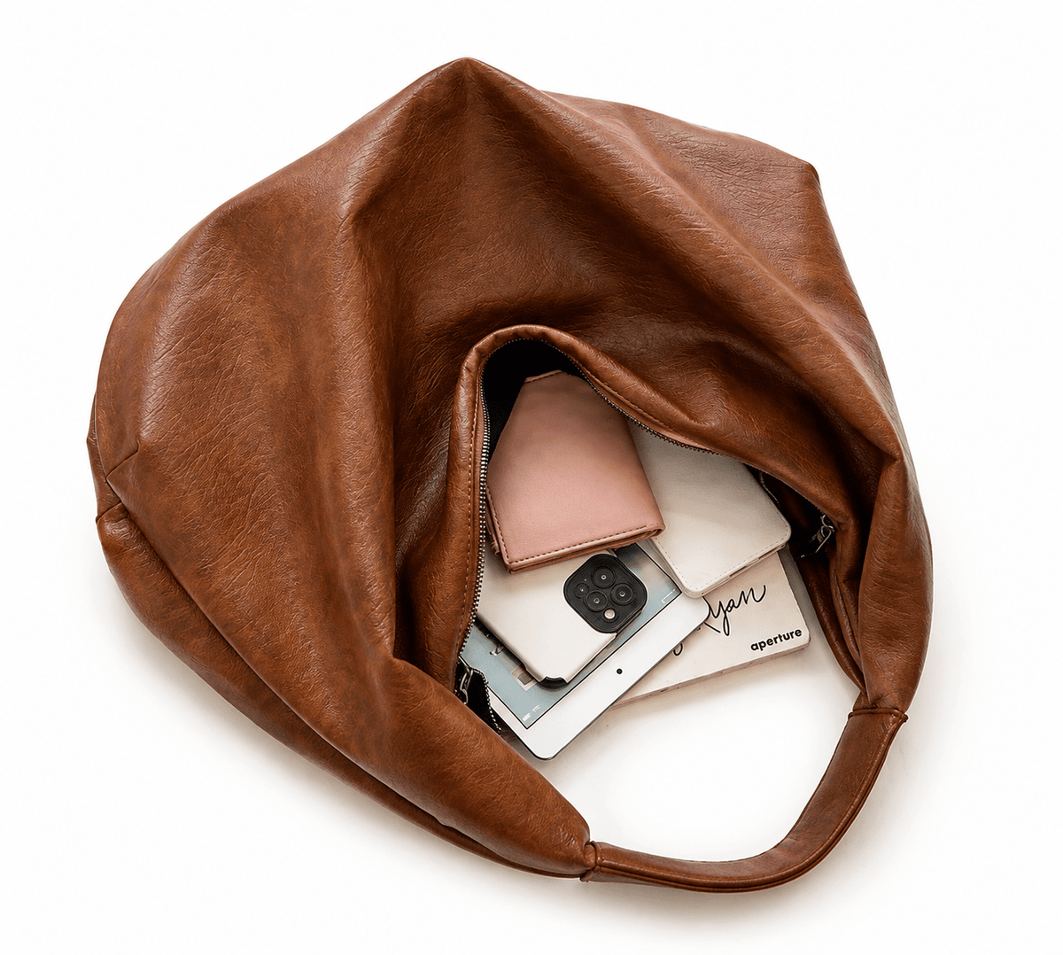 Elegant, Large-Capacity Women’s Leather Hobo Bag – Lea Montclair Elegant, Large-Capacity Women’s Leather Hobo Bag – Lea Montclair 